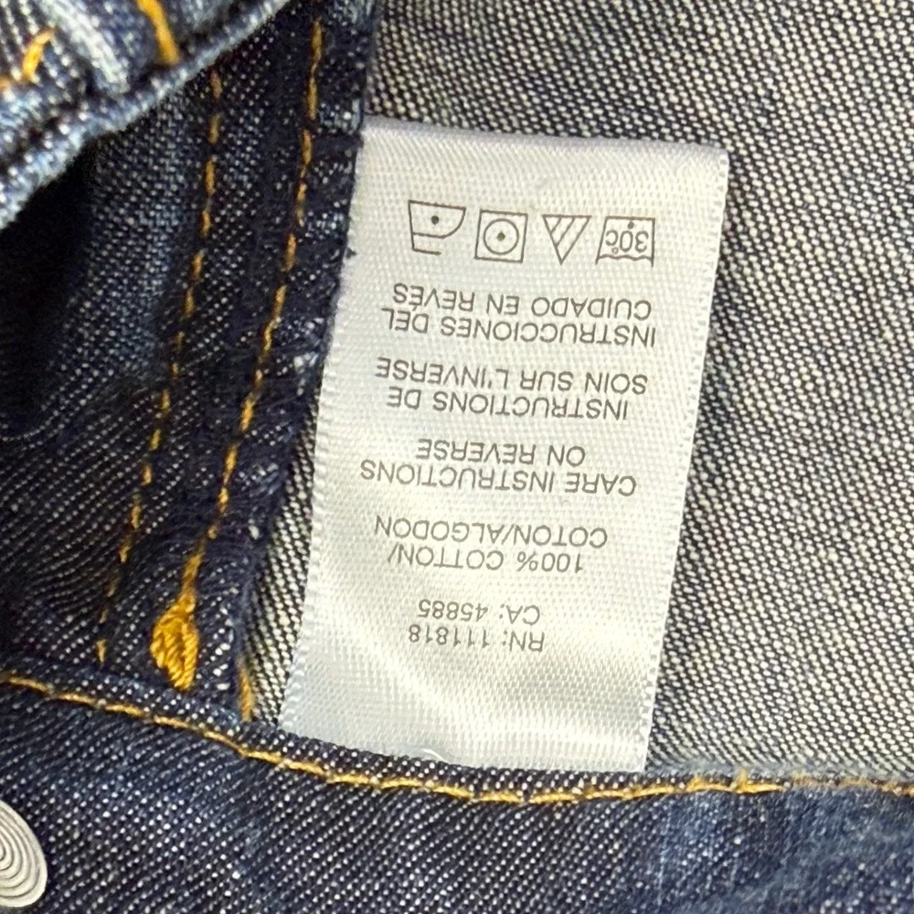 Michael Kors Womens Dark Wash Wide Leg Denim Jeans Blue Size 6 Trouser Style